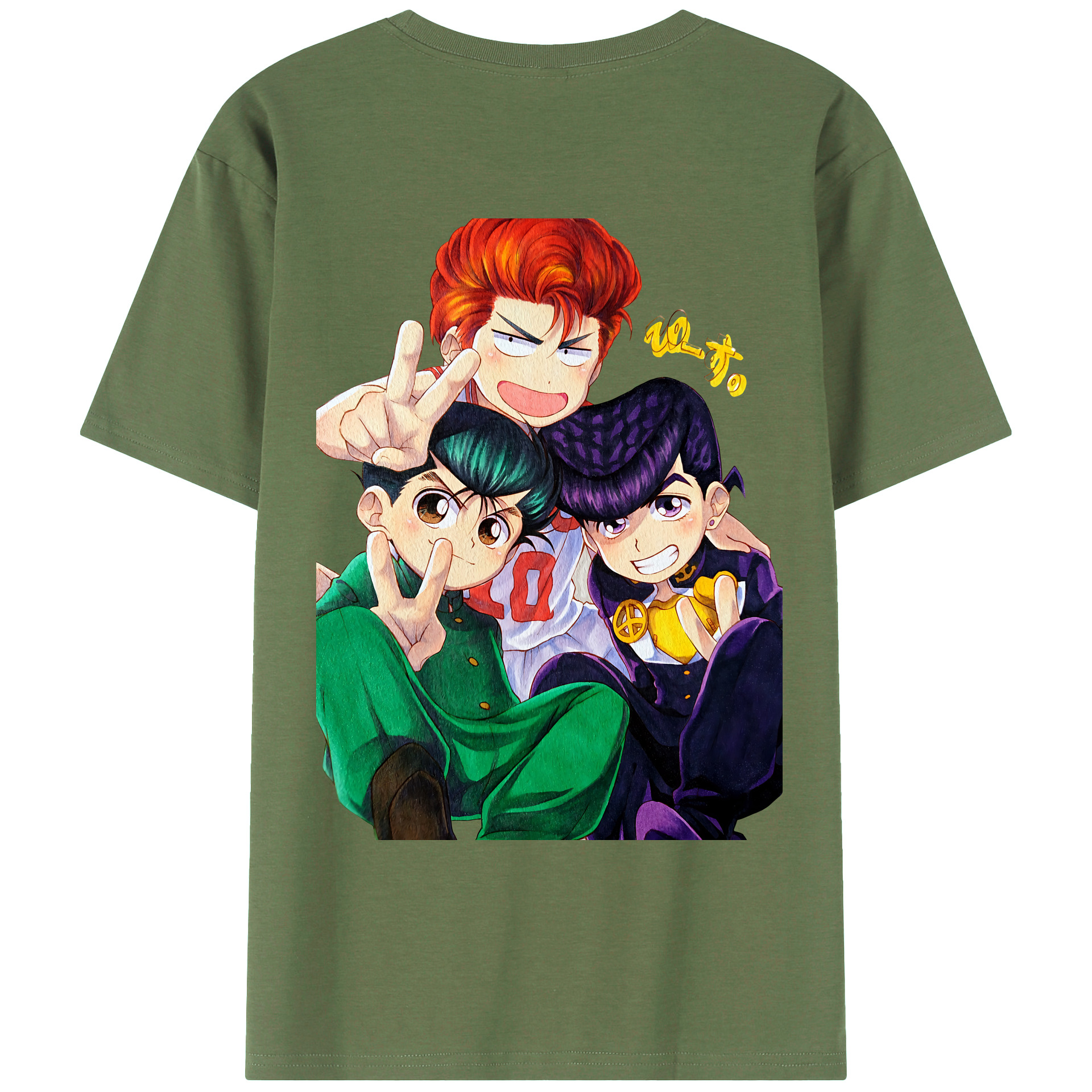 （画像用） SLAM DUNK／スラムダンク 綿100％ メンズ半袖Tシャツ（バックプリント） 通気性